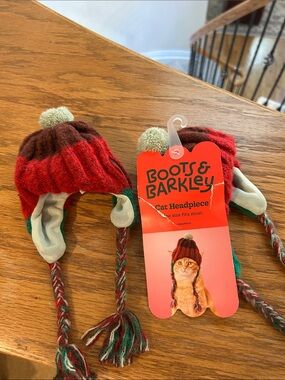 Boots & Barkley Red and Brown Cat Headpiece